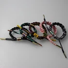2019 hot-sale wholesale sport unisex hand band custom woven wristbands shoelace bracelets with different designs