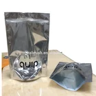 Plastic custom aluminum foil stand up flat pouch bags