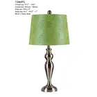 contemporary Brushed steel table lamp with white shade restaurant table lamp