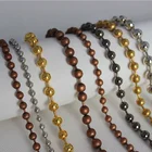 Decorative metal ball chain beaded curtain for room divider