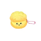 Custom rare diy cute toy soft bread squishy with keychain