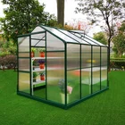 low cost hobby 4MM polycarbonate garden greenhouse kits