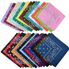 Multifunction Cotton Bandanas Scarf Sheer Square Neck Head Scarf for Women