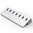 aluminum usb 3.0 7 ports usb hub with power adapter cable