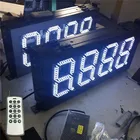 Outdoor IP65 Waterproof Two Faces White Color 8.8.8.8. Electronic Digits 8Inch LED Gas Price Sign Display