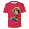 Wholesale Japan hot Anime One Piece T shirt with 3D printing short sleeve t shirt
