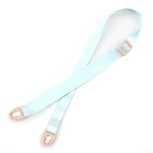 Customized pure blue adjustable water bottle holder lanyard for children
