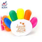 2018 plastic hand shape 5 colored highlighter pen set
