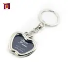 Customized Shape Black Nickel Photo Frame Key Chain For Wholesale