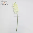 Wholesale Single Stem Big Silk Flower Head Artificial Butterfly Orchid Flower Event Artificial Flower