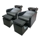 high quality black hair lay down washing salon shampoo chair