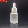 Wholesale 5ml 10ml 15ml glass bottle matte white dropper for essential oil