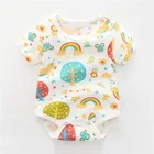 Wholesale infant romper girls baby clothing baby summer bodysuit