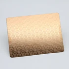High standard 304 rose Gold Color Embossed Stainless Steel Sheet for interior decoration