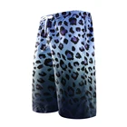 Wholesale digital print leopard animal swimwear men's shorts drawstring