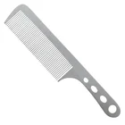 Hair Brush Private Label Space Aluminum Metal Hair Brush Comb Styling Small Order Custom Logo Barber Styling Comb