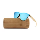 2020 hot sale new product flat rimless wooden women polarized sunglasses