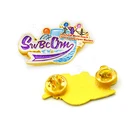 Zinc Alloy Butterfly Longzhiyu 14 Years High Quality Zinc Alloy Soft Enamel Butterfly Clutch Badge With Factory Price