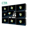 Big screen lcd video wall with front service pop out rack for cctv security