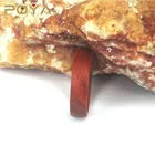 POYA Jewelry 6mm Lobular Red Sandal wood Ring