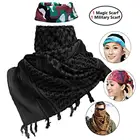 43x43Arab Tactical Scarf for Saudi Arabia 100% Cotton Desert Military Shemagh 6 Colors
