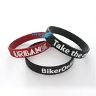 New stylish custom inkfilled logo silicone rubber wristband