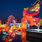 Lantern Realistic Silk Lantern Festival Decorate Chinese Dragon Lantern For Sale
