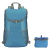 Fashionable foldable jacquard polyester fabric custom logo folding bike backpack bag