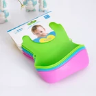 Kids cute silicone TPE bibs/baby lunch bibs/waterproof bibs baby