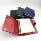 leather hardcover filler paper notepad journal notebook with pocket
