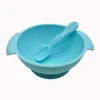 Eco-Friendly BPA Free Feeding Spoon Silicone Baby Bowl with Suction