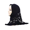Amazon Hot Selling Malaysian Style Children's Jersey Hijab Muslim Scarf With Floral Printing