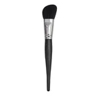 high end wooden taper custom logo single quality wood angle cosmetic brush