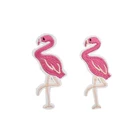 Flamingo custom embroidered appliqued handmade felt iron on patches stickers badges for T-shirt logos jeans jackets