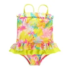 High Quality Comfortable Baby Swimwear Child Girl Bathing Suits One Piece Floral Swimsuit for Kids