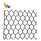 19 Gauge 3/4 Inch PVC Coated Hexagonal Netting, 1" black vinyl coated hex mesh, Chicken Wire Fence
