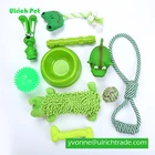 CF16 Wholesale safe green dog chew toy set