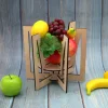 Wood carving fruit tray