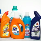 Customise irregular printing waterproof logo adhesive label die cut foil stickers for laundry detergent