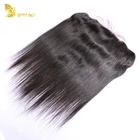 Super Fine Hd Swiss 13*4 Lace Frontal Closure Cuticle Aligned Virgin Human Hair Extensions Thin Skin Frontal