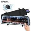 9.66 inch Mirror Dash Cam Touch Full Screen 1080P 170 Full HD Dual lens 140Wide Angle Full HD Rear View Camera