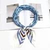 China promotion new style silk polyester square scarf