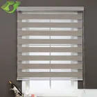 Stardeco double layer window covering zebra blind for living room