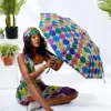 Hot Selling Stylish African Print Umbrella Waterproof And UV Protection Umbrella Short Umbrella Wholesale Price