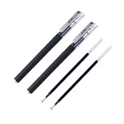2019 new design plastic gel pens High quality cheap pens with custom logo promotional pens set 0.5mm black ink SML70078RTS