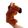 New Design Plush Brown Horse Hand Glove Puppet Soft Stuffed Pony Puppet
