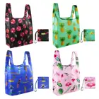 2019 Free samples Online sale custom 190T 210D reusabe eco waterproof Nylon polyester folding recycle bag for Amazon