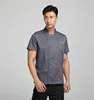 Factory price short sleeve unisex shirt for waiter waitress workwear Restaurant bar uniform