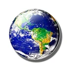Best Promotional Tool Glorious Beautiful Earth Planet Design Custom Glass Fridge Magnet
