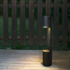 Aluminum Bollard Lawn Light Wholesale Modern Round LED Black Bollard Lawn Light
